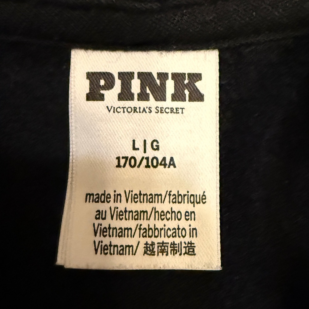 PINK VICTORIA’S SECRET IVY FLEECE CAMPUS FULL-ZIP HOODIE - Picture 5 of 5